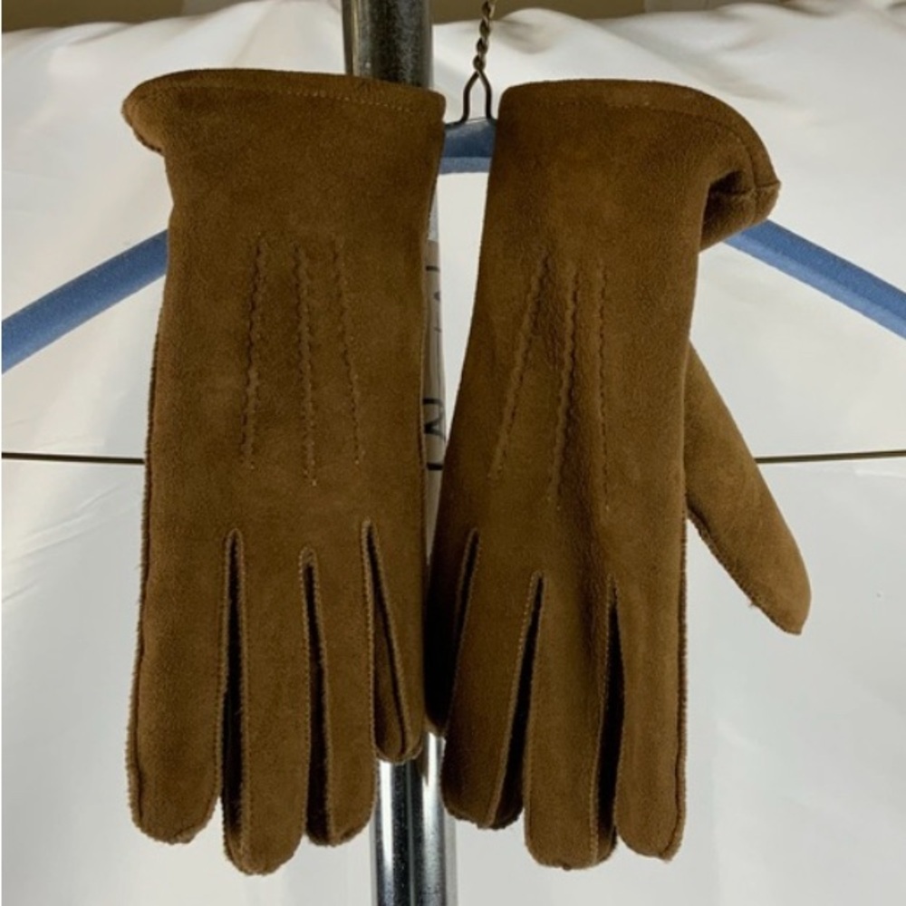 Quince Brown Suede Gloves